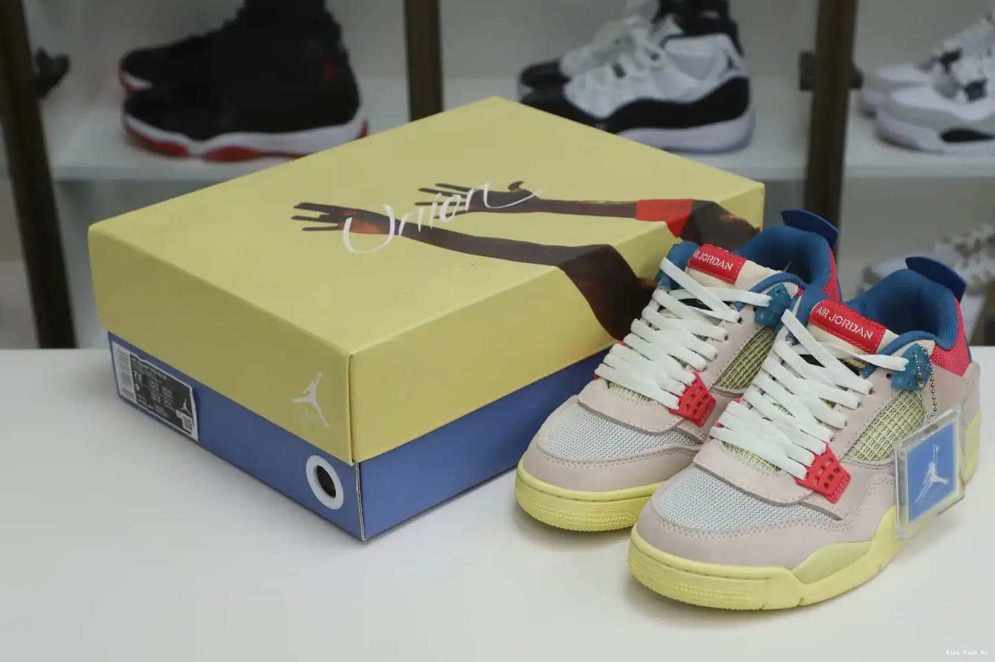 RETRO AIR ICE' Kimikick UNION JORDAN LA 'GUAVA X 4 0501